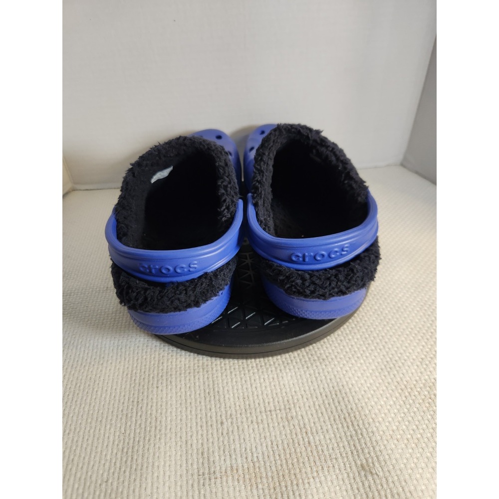 NWT Baya Sherpa Lined Crocs Clog Relaxed Fit Blue Men's 7 Womens 9 Authentic - Picture 3 of 7